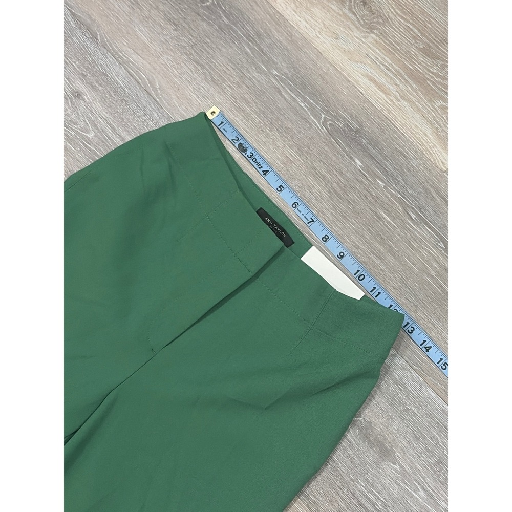 Ann Taylor The Slim High Rise Ankle Pants Green 0P‎ Petite NWT - Picture 5 of 6